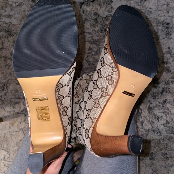 Brand New Gucci Canvas Over the Knee Boots - Picture 7 of 8